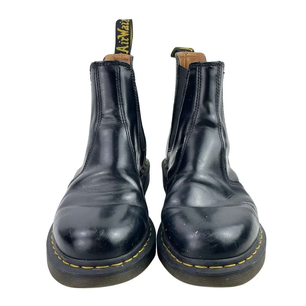 Dr. Martens 2976 Bex Mens Black Smooth-leather Contrast Stitch Chelsea Boots 10